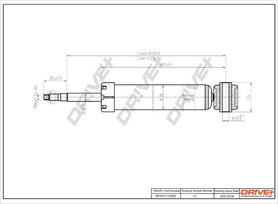 Dr!ve+ DP1610.10.0050 - Amortisseur cwaw.fr