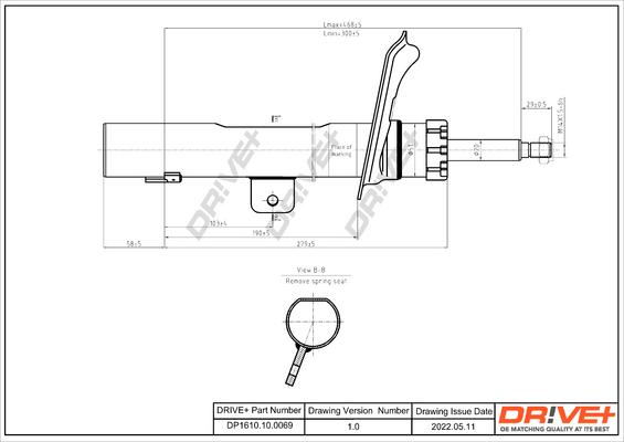 Dr!ve+ DP1610.10.0069 - Amortisseur cwaw.fr