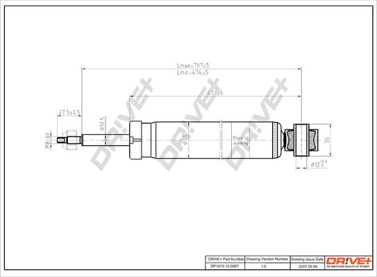 Dr!ve+ DP1610.10.0067 - Amortisseur cwaw.fr