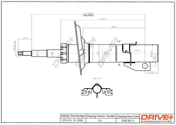 Dr!ve+ DP1610.10.0009 - Amortisseur cwaw.fr