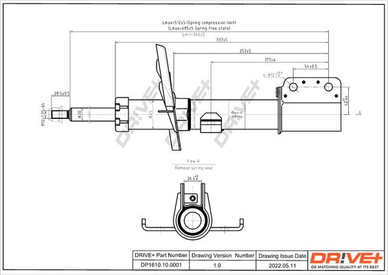 Dr!ve+ DP1610.10.0001 - Amortisseur cwaw.fr