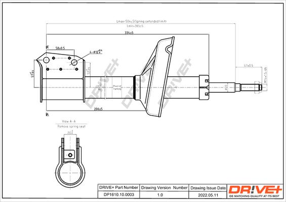 Dr!ve+ DP1610.10.0003 - Amortisseur cwaw.fr