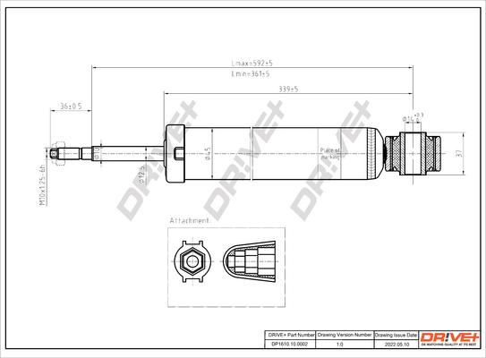 Dr!ve+ DP1610.10.0002 - Amortisseur cwaw.fr