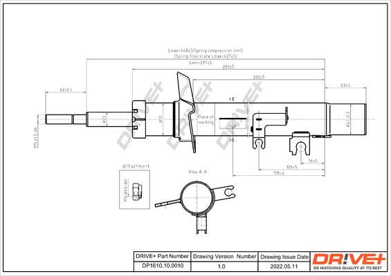 Dr!ve+ DP1610.10.0010 - Amortisseur cwaw.fr