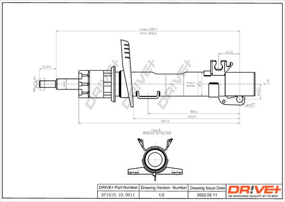 Dr!ve+ DP1610.10.0011 - Amortisseur cwaw.fr