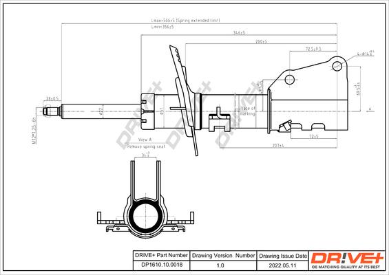 Dr!ve+ DP1610.10.0018 - Amortisseur cwaw.fr