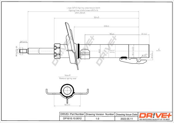 Dr!ve+ DP1610.10.0012 - Amortisseur cwaw.fr