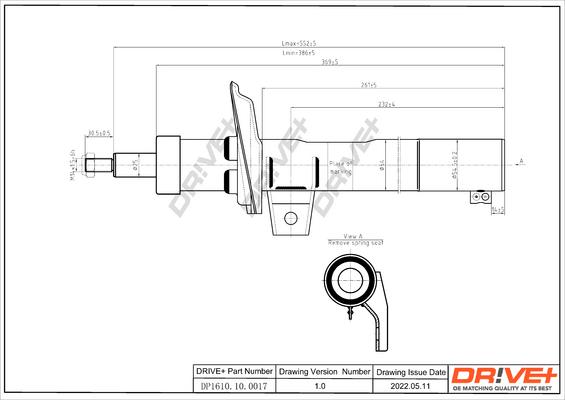 Dr!ve+ DP1610.10.0017 - Amortisseur cwaw.fr