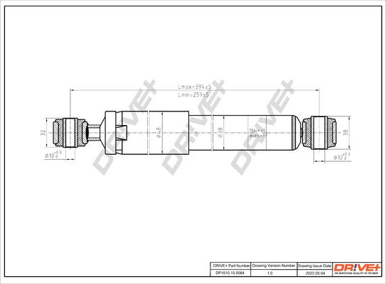 Dr!ve+ DP1610.10.0084 - Amortisseur cwaw.fr