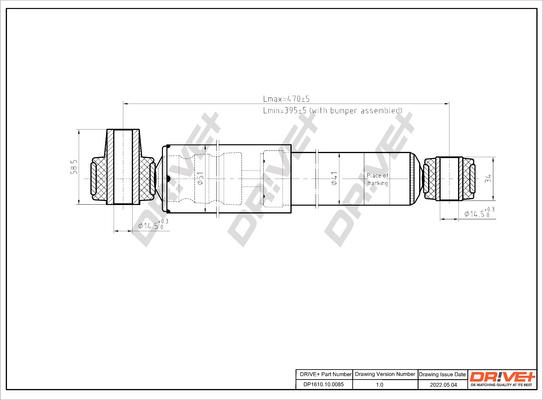 Dr!ve+ DP1610.10.0085 - Amortisseur cwaw.fr