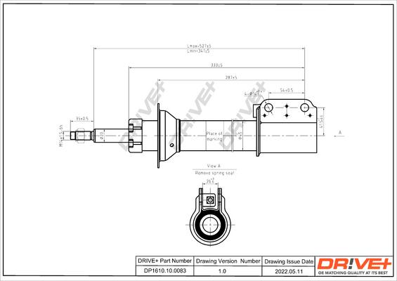 Dr!ve+ DP1610.10.0083 - Amortisseur cwaw.fr