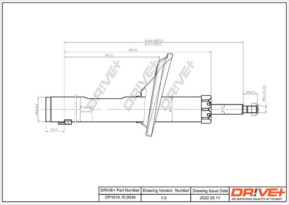 Dr!ve+ DP1610.10.0034 - Amortisseur cwaw.fr