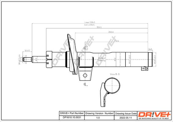 Dr!ve+ DP1610.10.0031 - Amortisseur cwaw.fr