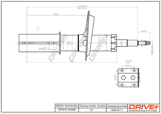 Dr!ve+ DP1610.10.0029 - Amortisseur cwaw.fr