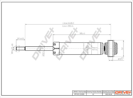 Dr!ve+ DP1610.10.0026 - Amortisseur cwaw.fr