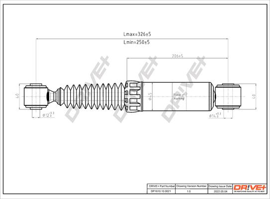 Dr!ve+ DP1610.10.0021 - Amortisseur cwaw.fr