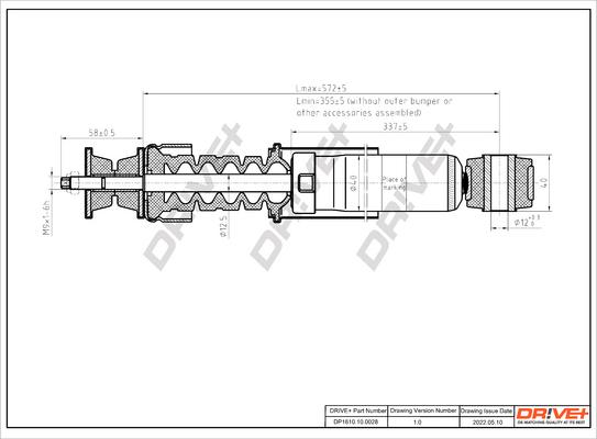 Dr!ve+ DP1610.10.0028 - Amortisseur cwaw.fr