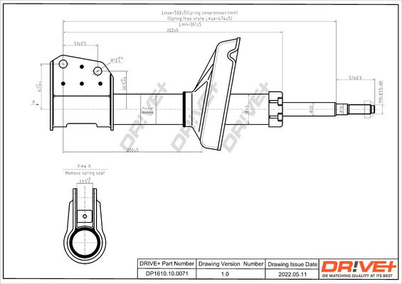 Dr!ve+ DP1610.10.0071 - Amortisseur cwaw.fr