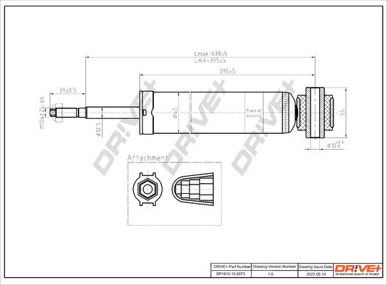 Dr!ve+ DP1610.10.0073 - Amortisseur cwaw.fr