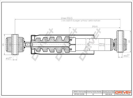 Dr!ve+ DP1610.10.0195 - Amortisseur cwaw.fr