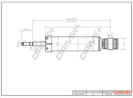 Dr!ve+ DP1610.10.0193 - Amortisseur cwaw.fr