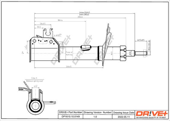 Dr!ve+ DP1610.10.0149 - Amortisseur cwaw.fr