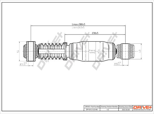 Dr!ve+ DP1610.10.0146 - Amortisseur cwaw.fr