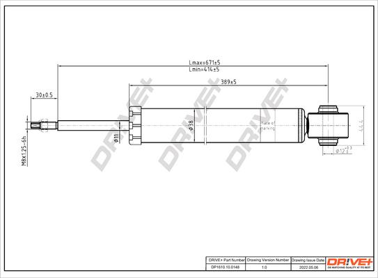 Dr!ve+ DP1610.10.0148 - Amortisseur cwaw.fr