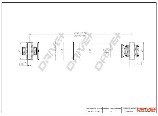 Dr!ve+ DP1610.10.0143 - Amortisseur cwaw.fr