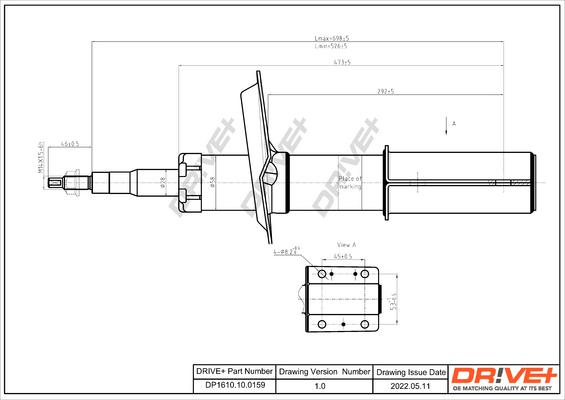 Dr!ve+ DP1610.10.0159 - Amortisseur cwaw.fr