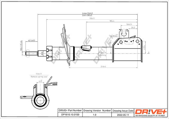 Dr!ve+ DP1610.10.0150 - Amortisseur cwaw.fr