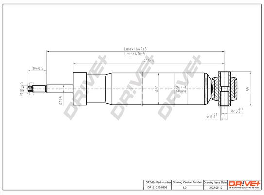 Dr!ve+ DP1610.10.0158 - Amortisseur cwaw.fr