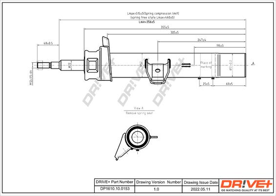 Dr!ve+ DP1610.10.0153 - Amortisseur cwaw.fr