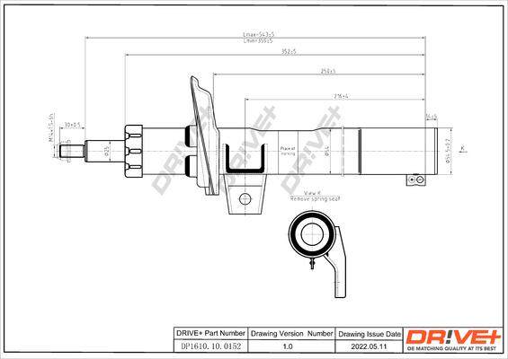 Dr!ve+ DP1610.10.0152 - Amortisseur cwaw.fr