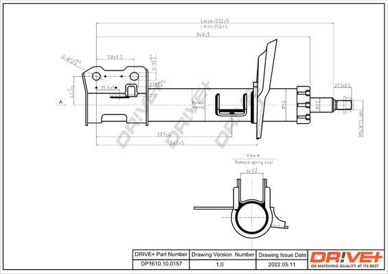 Dr!ve+ DP1610.10.0157 - Amortisseur cwaw.fr