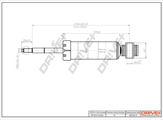 Dr!ve+ DP1610.10.0169 - Amortisseur cwaw.fr