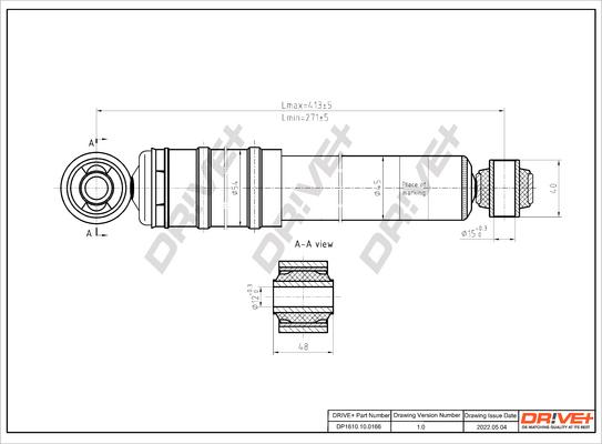 Dr!ve+ DP1610.10.0166 - Amortisseur cwaw.fr