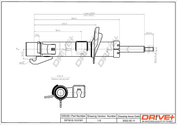 Dr!ve+ DP1610.10.0161 - Amortisseur cwaw.fr