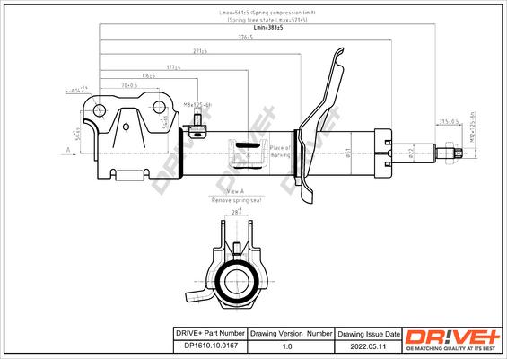 Dr!ve+ DP1610.10.0167 - Amortisseur cwaw.fr