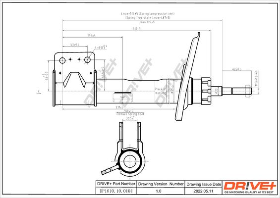 Dr!ve+ DP1610.10.0104 - Amortisseur cwaw.fr