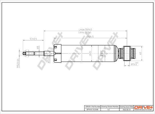 Dr!ve+ DP1610.10.0106 - Amortisseur cwaw.fr