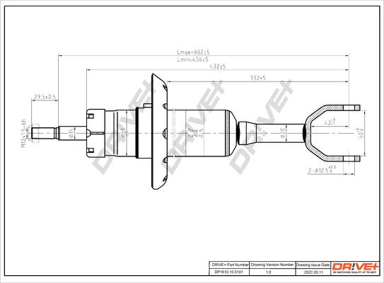 Dr!ve+ DP1610.10.0101 - Amortisseur cwaw.fr