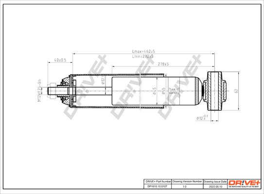 Dr!ve+ DP1610.10.0107 - Amortisseur cwaw.fr