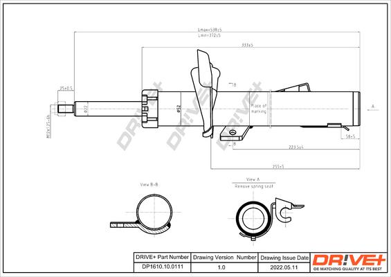 Dr!ve+ DP1610.10.0111 - Amortisseur cwaw.fr