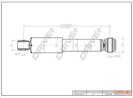 Dr!ve+ DP1610.10.0112 - Amortisseur cwaw.fr