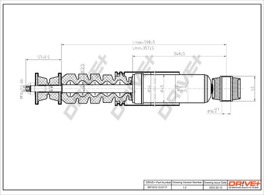 Dr!ve+ DP1610.10.0117 - Amortisseur cwaw.fr