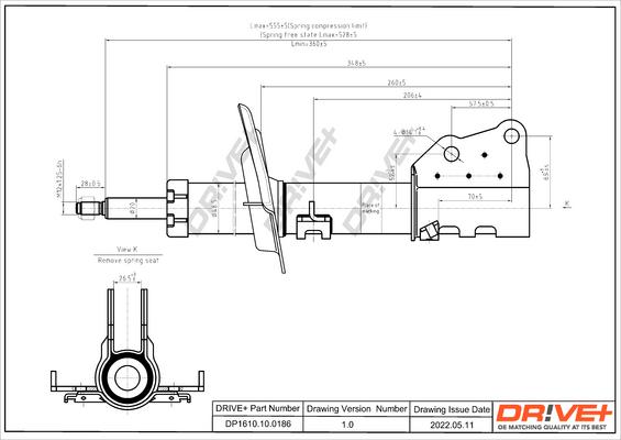 Dr!ve+ DP1610.10.0186 - Amortisseur cwaw.fr