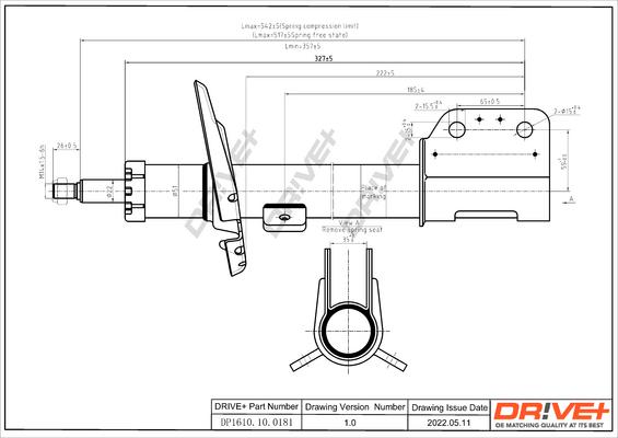 Dr!ve+ DP1610.10.0181 - Amortisseur cwaw.fr