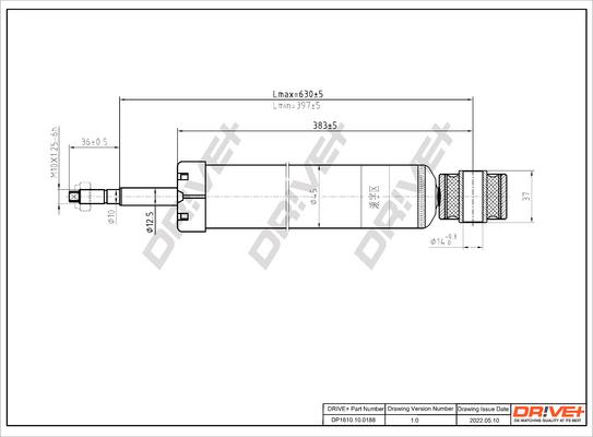 Dr!ve+ DP1610.10.0188 - Amortisseur cwaw.fr