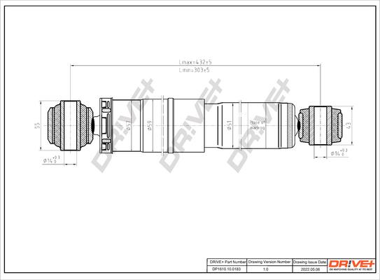 Dr!ve+ DP1610.10.0183 - Amortisseur cwaw.fr